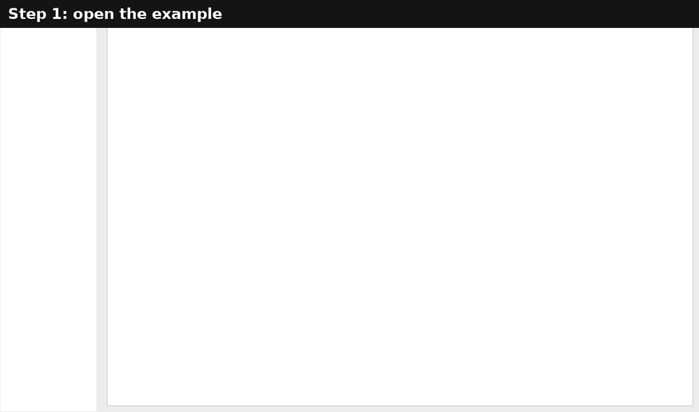 GUI walkthrough animation