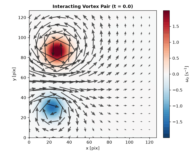 Interacting Vortex Pair Animation